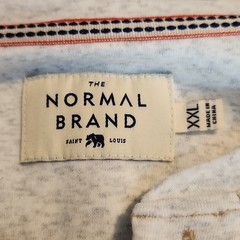 The Normal Brand Puremso Henley Shirt size xxl