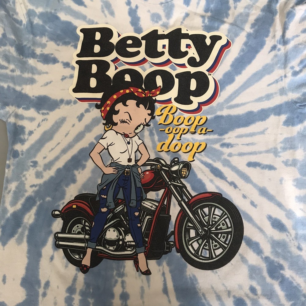 Betty Boop Tie Dye Unisex T Shirt Size Large Boop-oop-a-doop