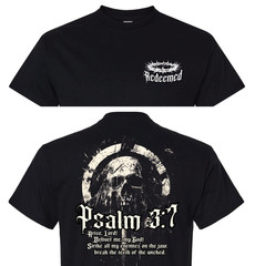 REDEEMED PSALM 3:7 religious shirt God faith hope charity soft tshirt