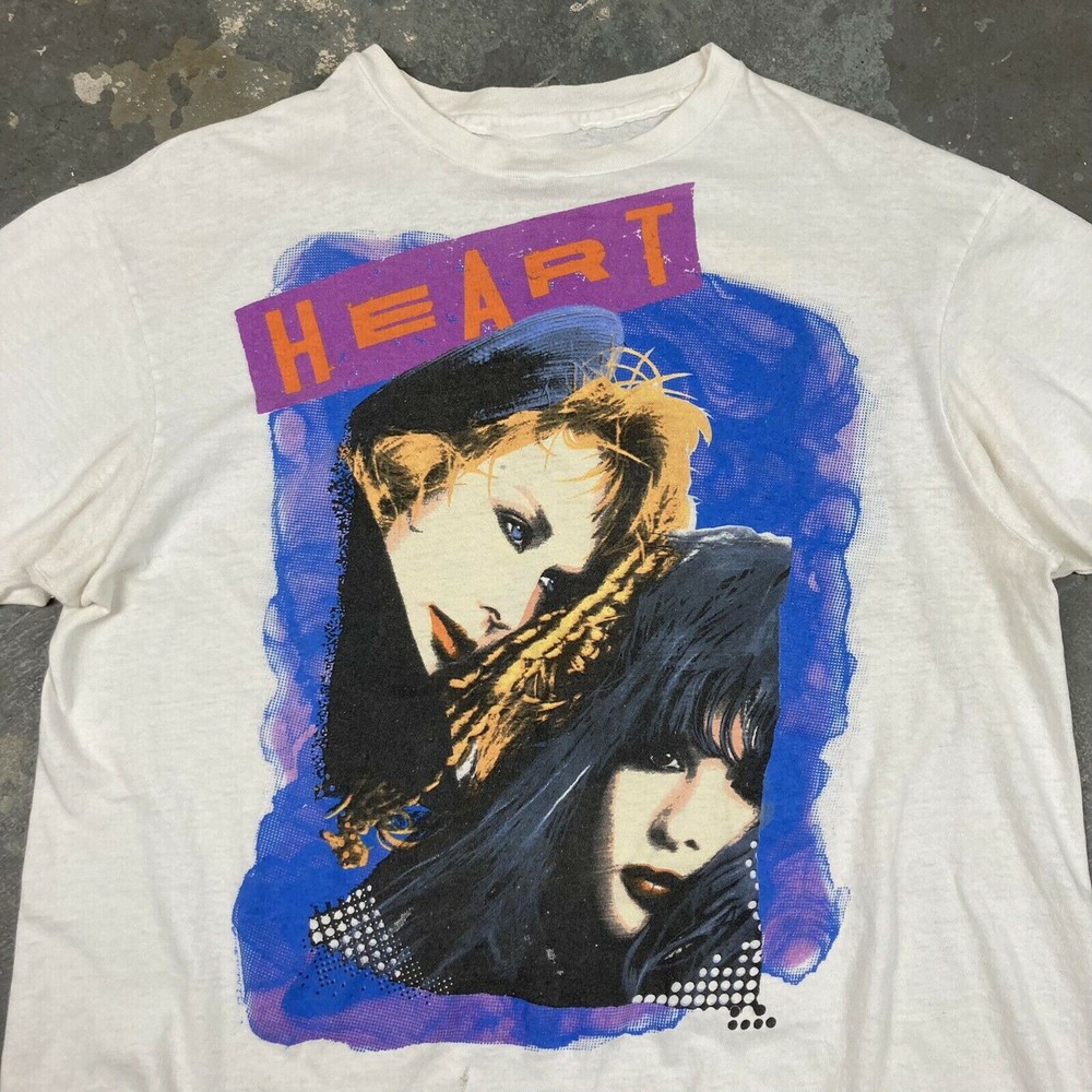Heart band Tour Men T-shirt White Cotton Unisex All Sizes 1F893