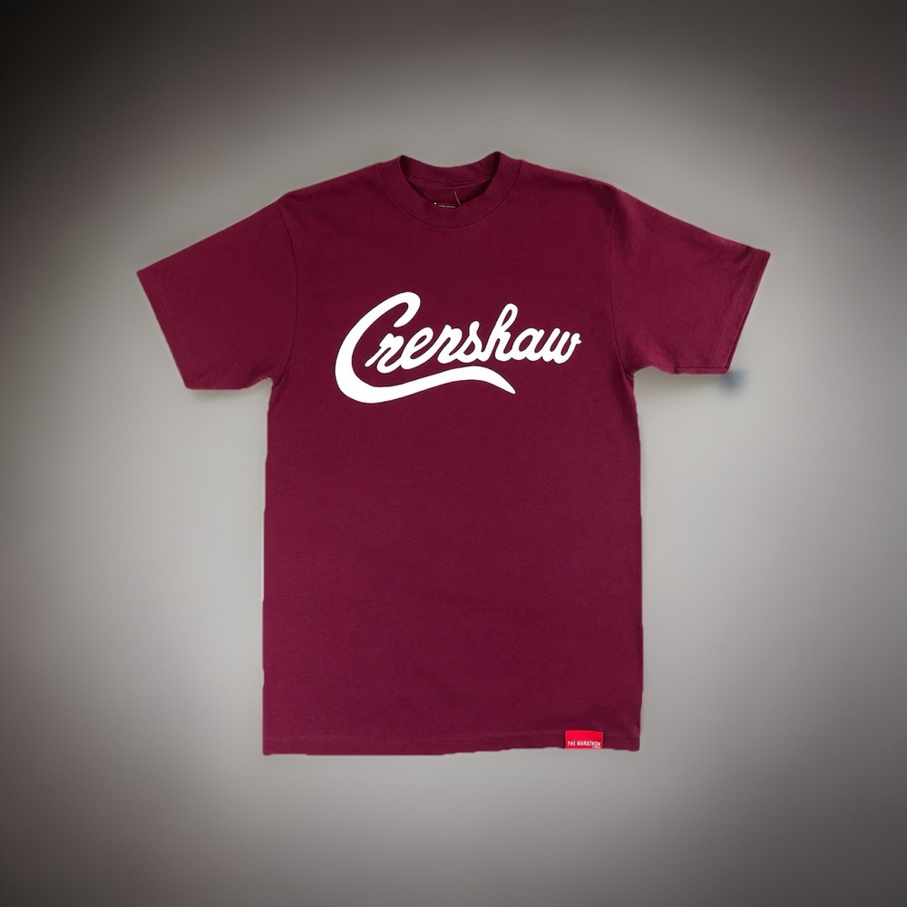 The Marathon Clothing Shirt Crenshaw Burgundy With White Small NWT