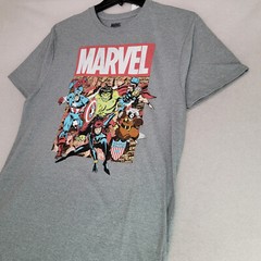 MARVEL COMICS Shirt Mens XL GRAY Golden Age Avengers HULK CPT AMERICA Rocket NWT