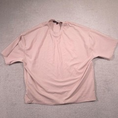 ASOS DESIGN Shirt Mens Large Pink Stretch Jersey Basic Solid Tee Crewneck Casual