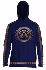 Men’s Bucheli cotton long sleeve t shirt hooded,slim fit,stretch S M L….A10.A