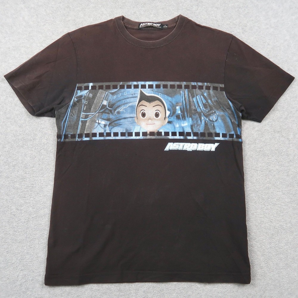 Astro Boy Baleno Graphic T-Shirt Mens S Small Black 2009 Anime Manga Film Strip