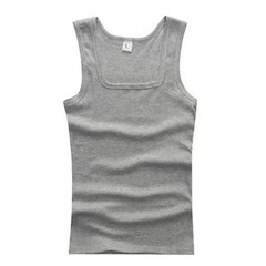 Men’s Sleeveless Breathable Fitness Vest Cotton Elastic Bodybuilding Tank Top