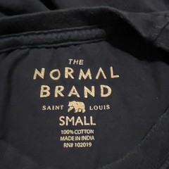 The Normal Brand CIRCLE BACK LOGO LONG SLEEVE TEE Navy Size Smalll