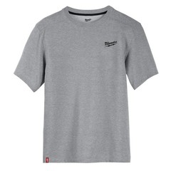 Milwaukee Men’s X-Large Gray Cotton/Polyester Short-Sleeve Hybrid Work T-Shirt