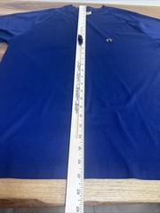 Vintage 70s HANG TEN Sz L Single Stitch Tee Shirt Large Dark Blue Surfer Skater