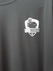 Mens T-Shirt XXL UMPNATION Black 100 % Polyester Fast Dry Lightweight
