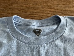 SUPERMAN ORIGINAL LOGO T SHIRT TEE – BLUE – OFFICIAL ITEM – DC – SMALL