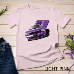 Plum Crazy Modern Muscle car american V8 engine car design Unisex T-shirt