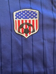 NWT Brooklyn Cloth USA Soccer Jersey Men’s L, Retro Pinstripe Collar Shirt
