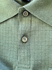 Men’s Dark Green Henley Long Sleeve Saddlebred Brand Size Large Chest 48”