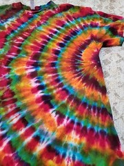 Hand Tie Dyed T Shirt Men’s Medium 100% Cotton Pre Washed ShortSleeve Gift #5