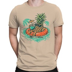 Chill Pineapple Pool Float Men’s T-shirt