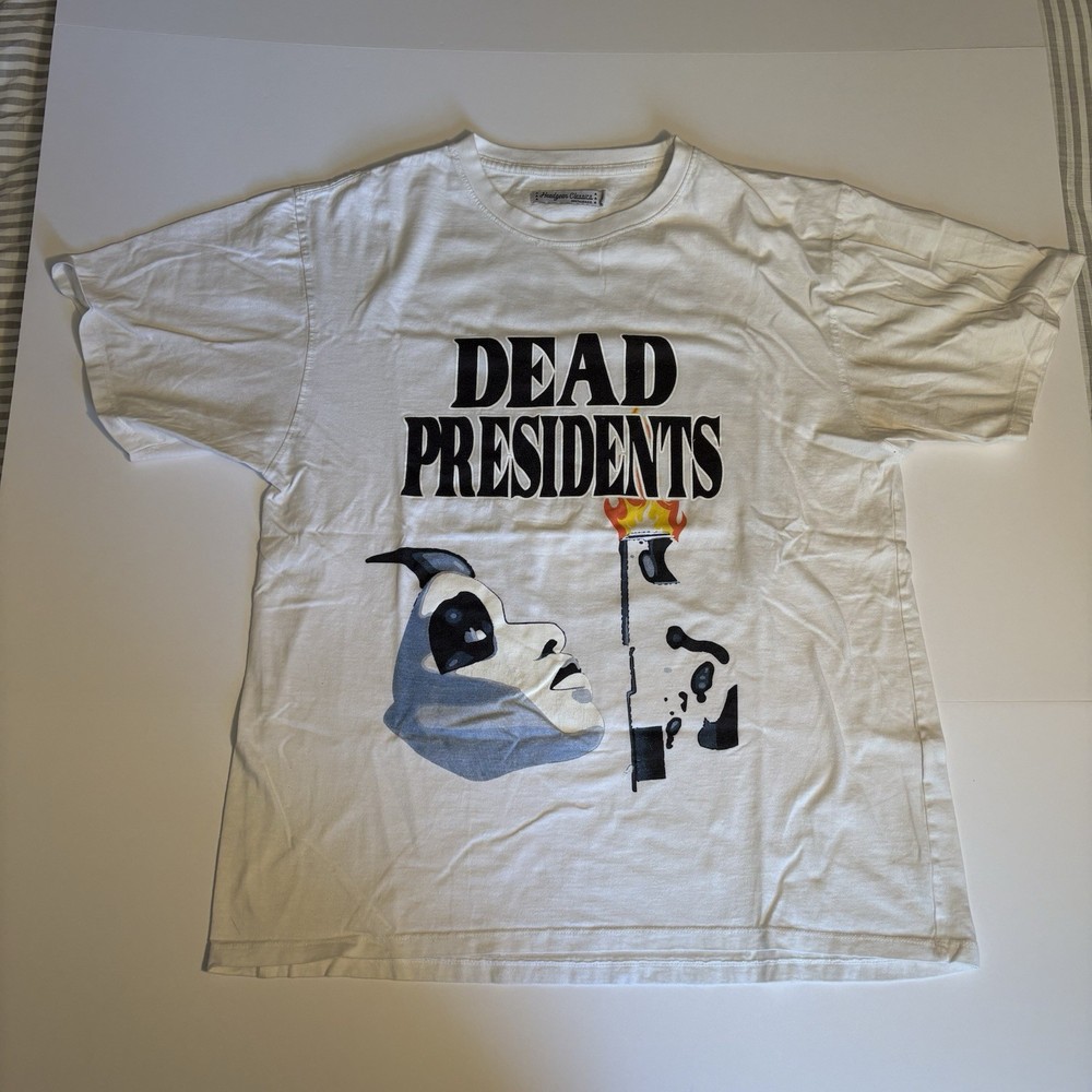 Headgear Classics Dead Presidents 90s Movie Retro White T-Shirt Mens Size XL