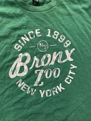 BRONX ZOO NEW YORK CITY NYC TEE T SHIRT Mens Large Green NY MV SPORT