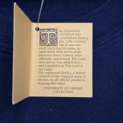 University of Oxford Collection Mens Navy Blue Crest Graphic T-Shirt New L