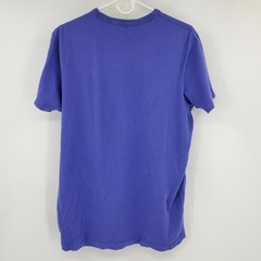 Abercrombie & Fitch Mens XXL Purple Yellow Felt Applique Graphic T-Shirt Cotton