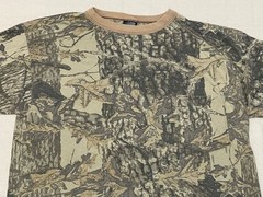 Vintage ACE SPORTSWEAR Shirt Mens L Sniper Camo Pocket Tee Hunting USA 90s