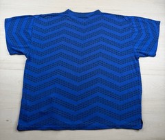 Vtg Breezin Sportswear T-Shirt Blue Single Stitch Geometric Boxy 80s 90s Large