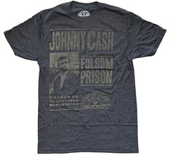 Johnny Cash Folsom Prison Vintage Distressed Design Men’s T-Shirt New