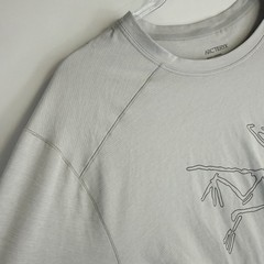 Arc’teryx Cormac Logo SS Shirt Mens XL Gray Breathable Activewear 11980