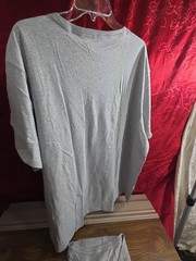 BCG T-shirt V-Neck Cotton Men’s Styled,Light Grey, Pullover, Casual Size 4XL