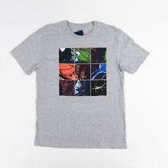 Reebok Men Above the Rim Basketball Collage Graphic T-Shirt Grey Multi Size 2XL