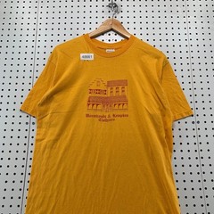 Vintage Stedman T Shirt Men XL Gold 80s Wormhoudt & Kempkes Clothiers Pella Iowa