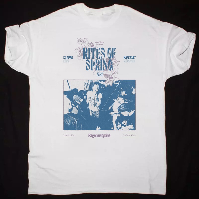 Pageninetynine x Rites Of Spring Fest 2025 White Color Gift For Fan Shirt