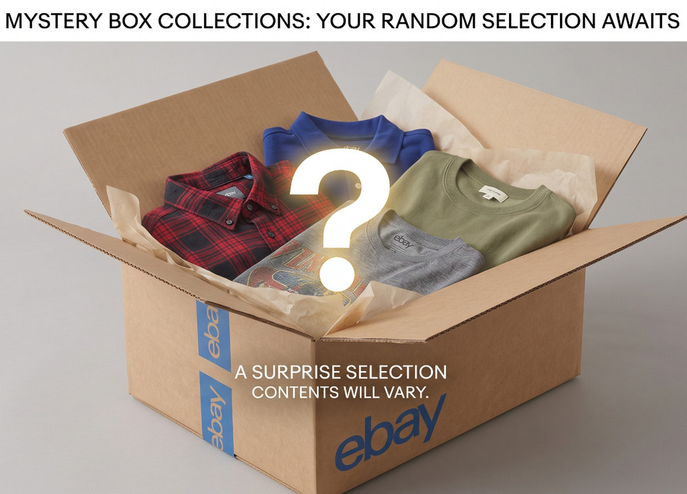10 pc Mystery Box Bundle Men’s Clothing Lot – Tops Shirts Tanks Sweaters TShirts