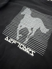 Rare 2000 Deftones Black Long Sleeve white pony Graphic Shirt Rock Band Tee