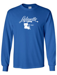 Lafayette Louisiana State T-Shirt Long Sleeve Graphic Tees Unisex apparel