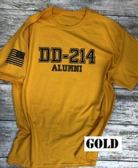 DD-214 Alumni Military T-shirt. Perfect For Marines, Army, Navy Air-force 120G