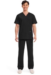 Men’s V-Neck Top Traditional fit with 4 Pockets Ultra Soft Durable Fade Resis…