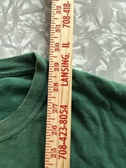 VTG Hanes Beefy-T Green Lantern Green Cotton Knit Long Sleeve Tee – Men’s XL
