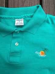 Vintage 1986 Super Cru Kauai Made in Hawaii Embroidered Cotton Polo