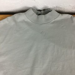Adidas Basketball Mens Large Gray Mock Neck Long Sleeve Graphic T-Shirt L