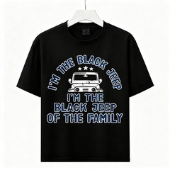 I’m The Black Jeep Of The Family Offroad Vintage Graphic Unisex Sleeve T-Shirt
