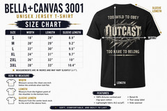 Outcast Gothic Graphic Tee Biker Streetwear Shirt Distressed Western Look