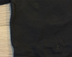 Louis Vuitton Blason Embroidered Short-Sleeved Crewneck shirt black sz L