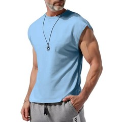 Cross-border Men’s Clothing Summer New Sleeveless T-shirt Youth Casual Loose