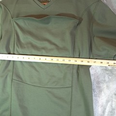 LALABU Dad Shirt Mens Size Large Green Baby Carrier Soothing Kangaroo Pocket