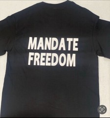Renegades 4 Freedom – Mandate Freedom- Blk Tshirt Vinyl Design – XL Unisex