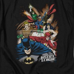 JLA Starburst Licensed Adult Unisex T-Shirt Regular Fit Tee SM-3X