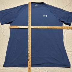 Under Armour Heatgear T-Shirt Men’s Adult Large Loose Blue Gym Running Training