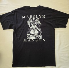 New Rock & Death Emb. Marilyn Manson Huge Graphic Tee Shirt – Double Sided -…