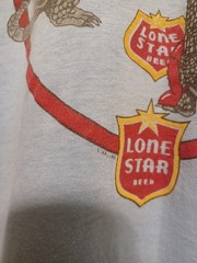 Vintage Lone Star Beer Armadillo Size S Blue used As-Is runs smaller